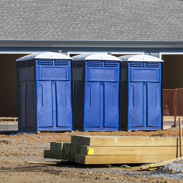 how often are the porta potties cleaned and serviced during a rental period in Rio Vista